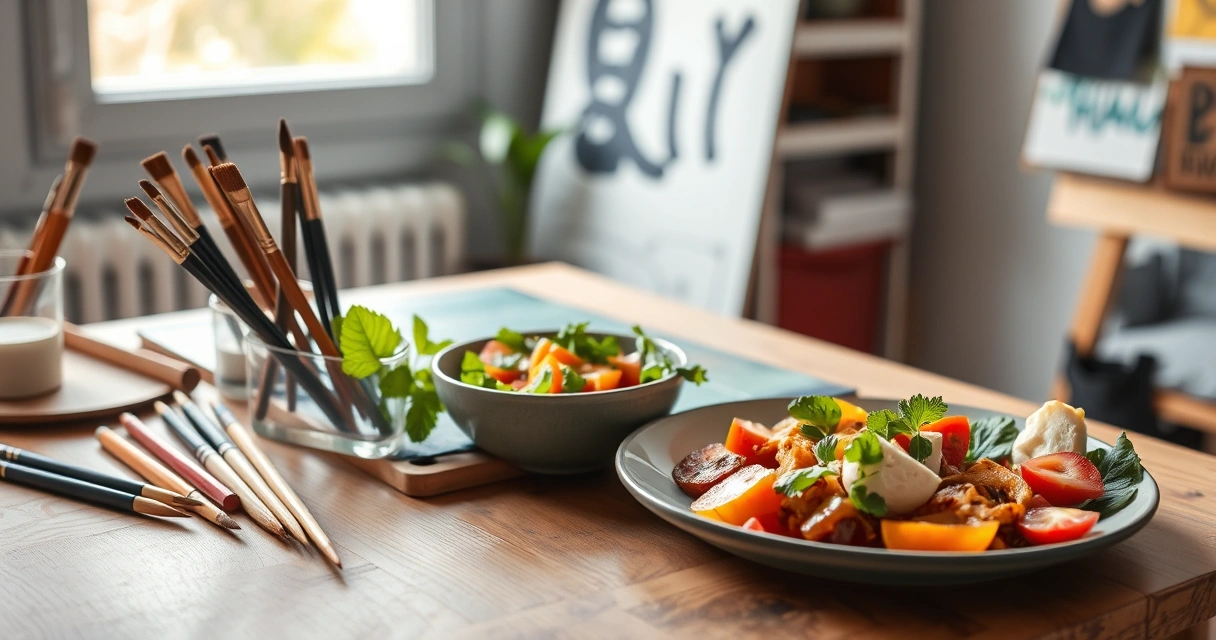 Pausa criativa: arte, gastronomia e saúde em foco