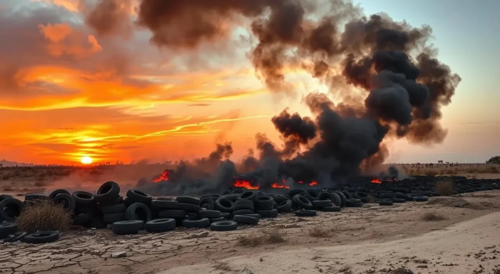 Queimar pneu faz mal: riscos à saúde e ao meio ambiente Queimar pneu faz mal